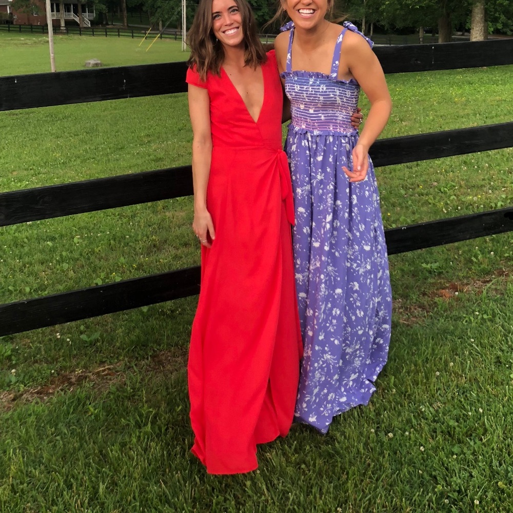 Endless Summer “Lindsay Wrap” Dress in Berry